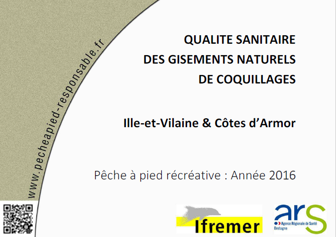 Qualité sanitaire des gisements naturels de coquillages – Côtes d’Armor & Ille et Vilaine, édition 2016