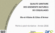 Qualité sanitaire des gisements naturels de coquillages – Côtes d’Armor & Ille et Vilaine, édition 2016
