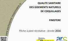 Qualité sanitaire des gisements naturels de coquillages – Finistère, édition 2016